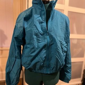Dark Turquoise Windbreaker Jacket F21